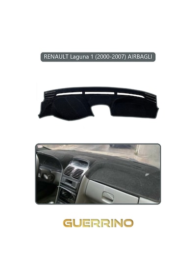 Renault Laguna 1 2000-2007 Aırbaglıtorpido Koruma Halısı Gri Kenar