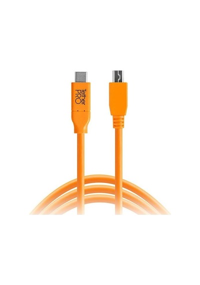 Tether Tools CUC2415-ORG 4.6m USB Kablosu (USB-C - 5Pin Mini USB)