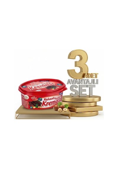 Afia Kakaolu Fındık Kreması 3x400 Gr