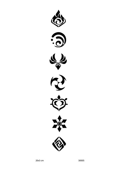 Airbrush Tattoo Bel Ve Sırt Semboller Yapışkanlı Stencil Süsleme Ve Boyama Kalıbı