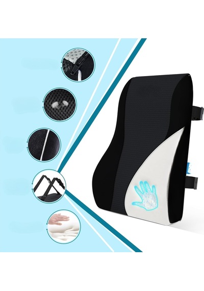 Ortopedik Visco Bel Ve Sırt Yastığı%100 Visco, Bel Sırt Destek Minderi Ergonomik Araç Koltuk Sırt Desteği, N Diğer