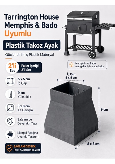 Memphis Mangal İçin Plastik Ayak Mangal Ayak Takozu Yedek Parça