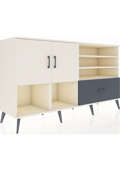 Kronos Konsol 7 Raflı Tek Çekmeceli 2 Kapaklı 176x59x99 Aytaşı-ay Aytaşı-aytaşı/antrasit Kronos Konsol 7 Raflı Tek Çekmeceli 2 Kapaklı 176x59x99 Aytaşı-ay Aytaşı-aytaşı/antrasit