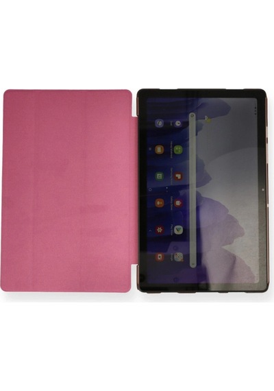 Samsung Galaxy Uyumlu T870 Tab S7 11 Kılıf Tablet Smart Kılıf - Pembe Laptop Çantası