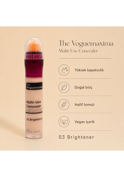 The Voguemaxima Luméa Sünger Uçlu Likit Kapatıcı 03 Brightener 8 Ml