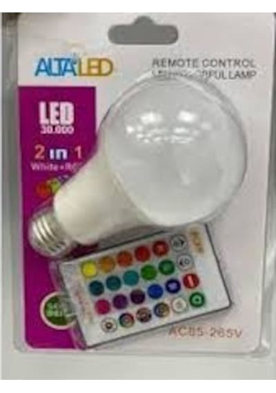 Rgb Kumandalı Renk Değiştiren Rgb Ampul Altaled