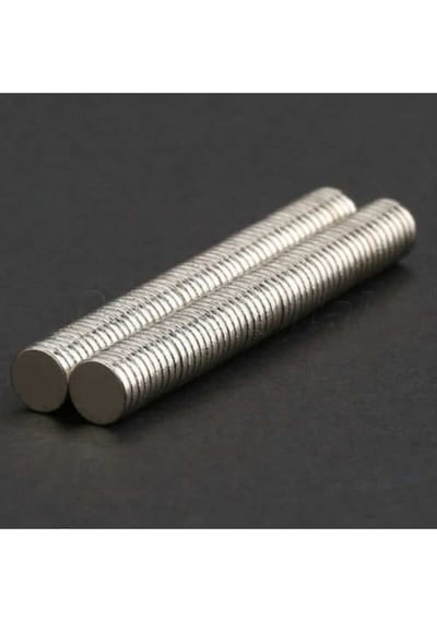50 Adet Çap 6mm X Kalınlık 1mm Yuvarlak Süper Güçlü Neodyum Mıknatıs