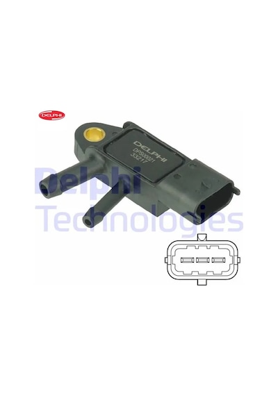 Dpf Sensor Volvo C30 10 15 C70 10 13 S40 Iı 10 12 S60 Iı 10 14 S80 Iı 10 V50 10 12 Delphı 31370160/ 31293659