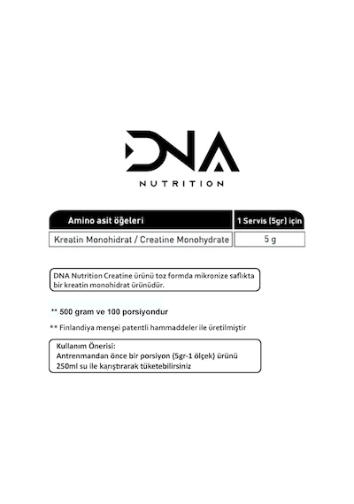 DNA Nutrition Creatine Monohydrate 500gr