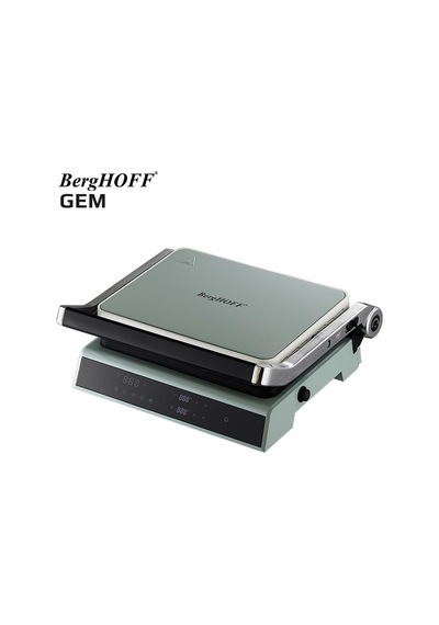 Gem Retro Dijital Izgara & Tost Makinesi 2000 W, 290 212 Mm, Lcd Dokunmatik Kontrol Mint Yeşil