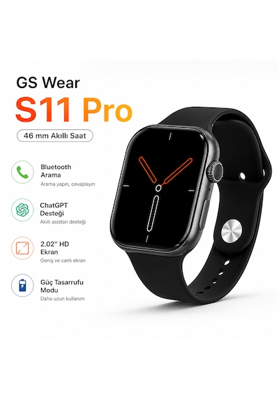 Gs Wear S11 Pro 1.54" Akıllı Saat (İthalatçı Garantili)