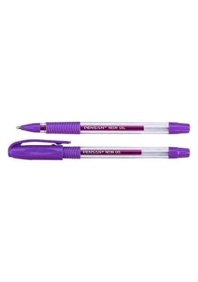 Pensan 1 Adet Mor Neon Jel Kalem 1.0 Mm Renkli Yazım İçin Kullanışlı Kalem