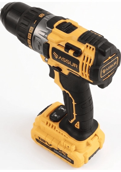 Assur 12V Metal Şanzıman Çift Akülü Bakır Sargı Şarjlı Matkap Akülü Vidalama