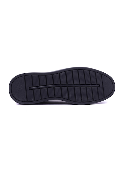 Fosco - Hakiki Rugan Deri Siyah Renk Erkek Sneaker - 3240-1521 Siyah