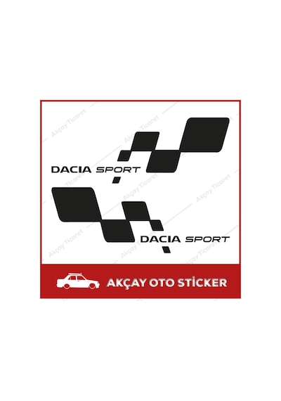 Dacia Sticker (Takım Set) Dacia Sport Sticker Dacia Oto Sticker