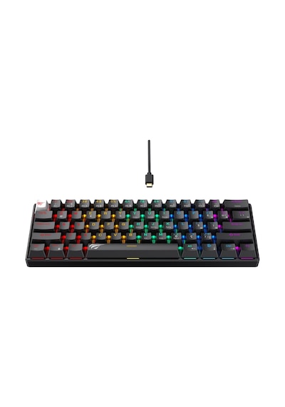 Havit Gamenote Kb903l Mekanik Aydınlatma Oyuncu Klavyesi - Siyah