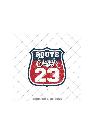 Roup35 Route Elazığ 23 Sticker
