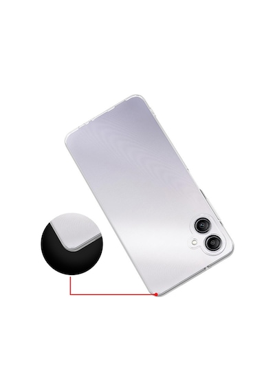 Zore Galaxy Uyumlu A06 Kılıf Süper Silikon Kapak - Şeffaf Şeffaf