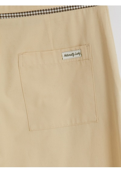 Lcw Modest Yeşil Nakışlı Geniş Paça Kadın Pantolon