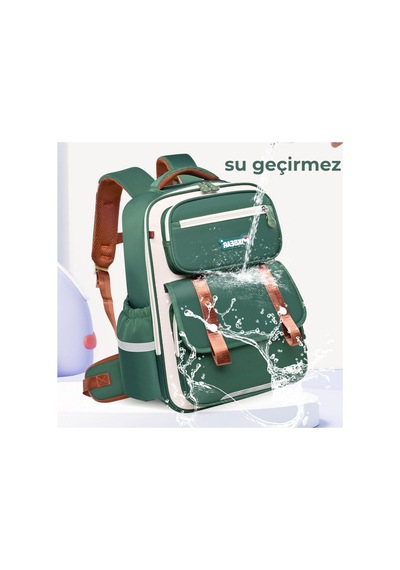 Su Geçirmez Ortopedik Erkek Çocuk Okul Çantası Mavi 467529