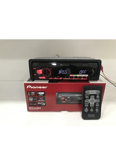 Pioneer MVH-S125UI Çift Amfi Rca Kumandalı USB Aux Teyp