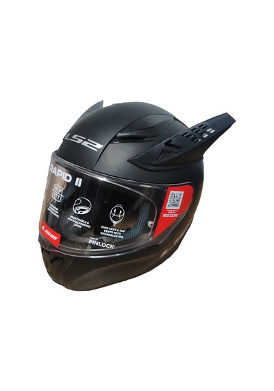 Motospartan Kask Boynuzu Siyah Yarışçı Tipi