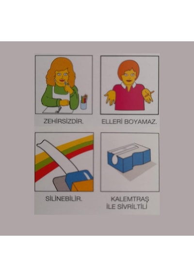 Tombul Mum Boya 12 Renk Metal Kutu 12 Renk Crayon 1 Adet Novacolo