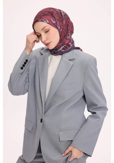 Silk Home Dört Mevsim Antik Motif Viskon Velora Eşarp 6421 Eflatun