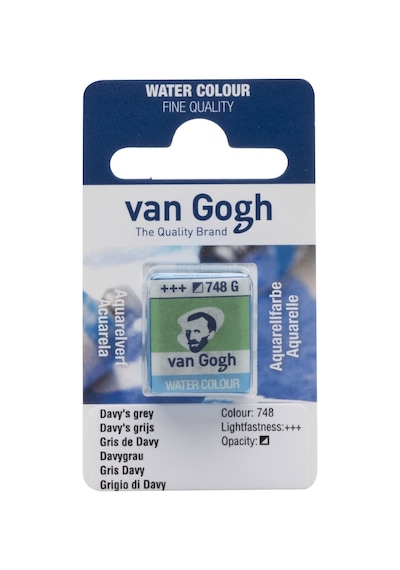 Van Gogh Watercolour Pan Davy S Grey 748 Çok Renkli