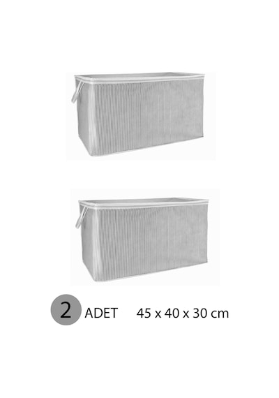 Kazak Hurcu Mini Hurç 45x40x30 Cm Gri - 2 Adet Renkli