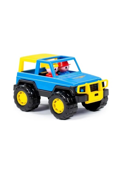 Safari Jeep Aracım Eğlenceli Ve Dayanıklı Özel Tasarım Mavi 22 Cm Oyuncak Arazi Aracı