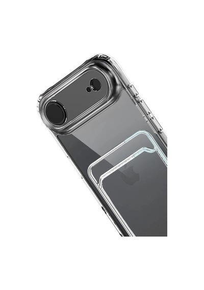 Apple Uyumlu iPhone 17 Air Kart Şeffaf Silikon - Şeffaf 0.2M-Çok Renkli