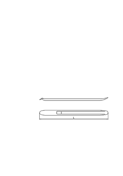 İzeltaş Levye Oluklu 500 MM Krom Kaplı - 6350260500