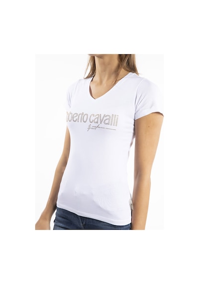 ROBERTO CAVALLI  Kadın T'shirt RRC5264L Beyaz