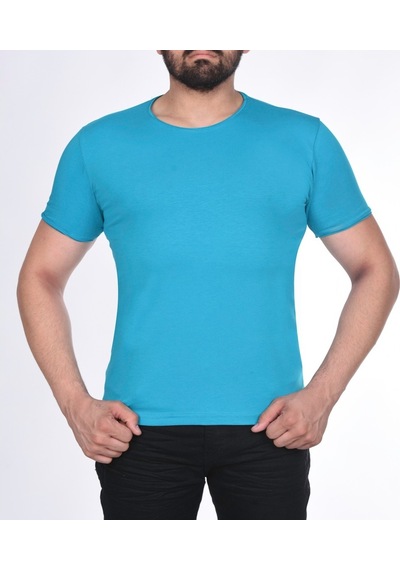 Black Steel Süprem Kısa Kol Pis Dikiş Slimfit Düz Tshırt-1884 (475206768)
