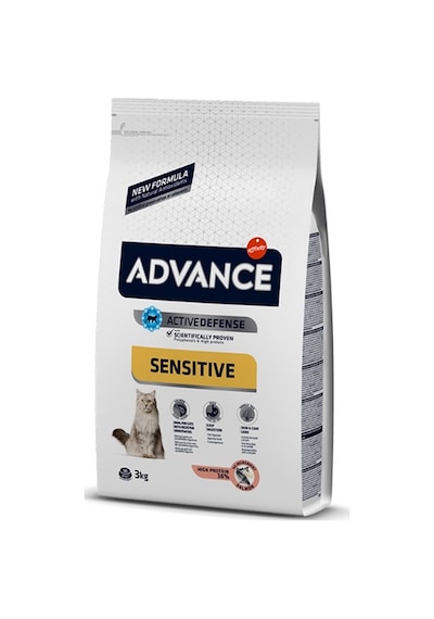 Advance Sensitive Somonlu Yetişkin Kedi Maması 3 KG