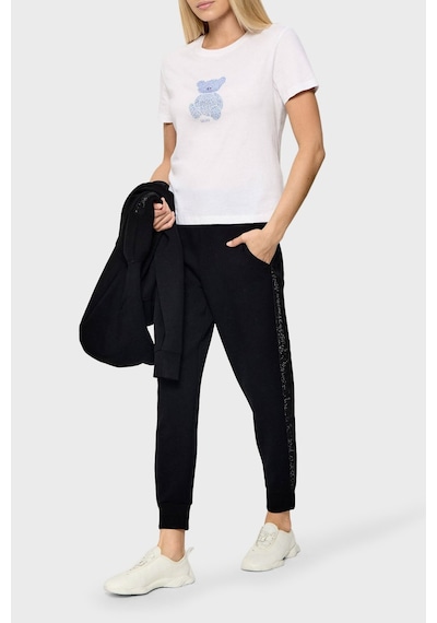 Guess Victoire Scuba Kadın Jogger Fit Pantolon W6bb17k6074 Siyah