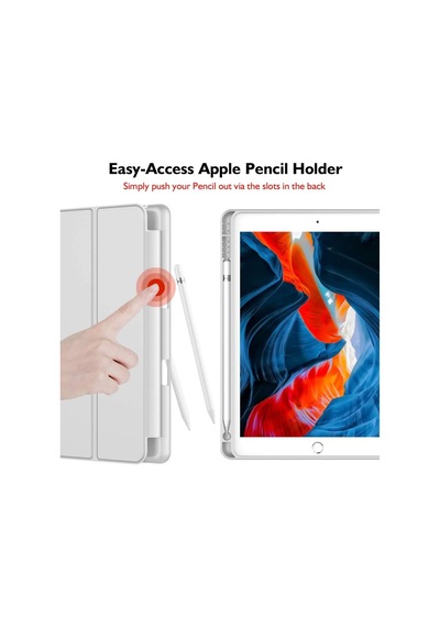 Apple Uyumlu iPad Air 1 9.7" Kılıf Kalem Bölmeli Smart Case A1474 A1475 A1476