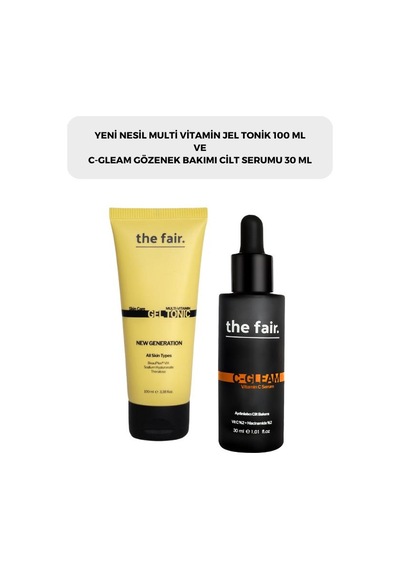 The Fair C-Gleam Gözenek Sıkılaştırıcı Serum 30 ML + Multi Vitamin Jel Tonik 100 ML