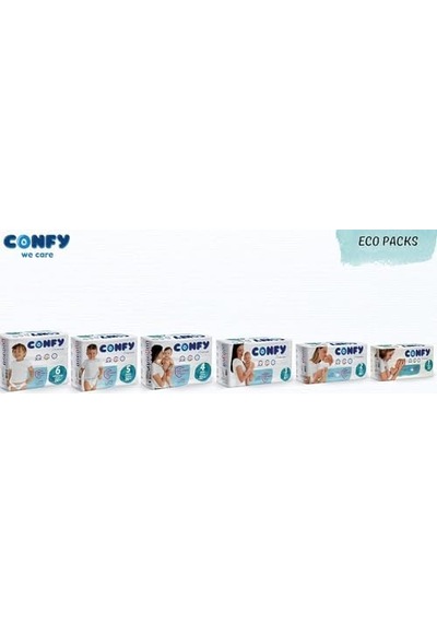 Confy Premium Yenidoğan Bebek Bezi 1 Numara 2-5 Kg 70 Adet Ekonomik Paket