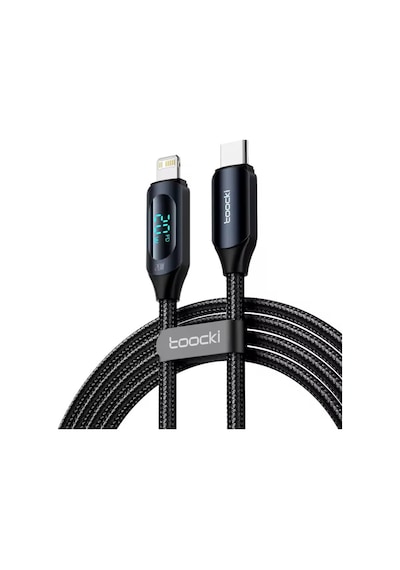 Toocki Dijital Ekran Type-c Lightning Şarj Kablosu 36w 200cm