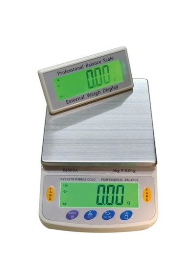 Diamond Dijital Göstergeli Çift Ekran Hassas Terazi Nvz-1978 5 Kg-0.01 Çok Renkli