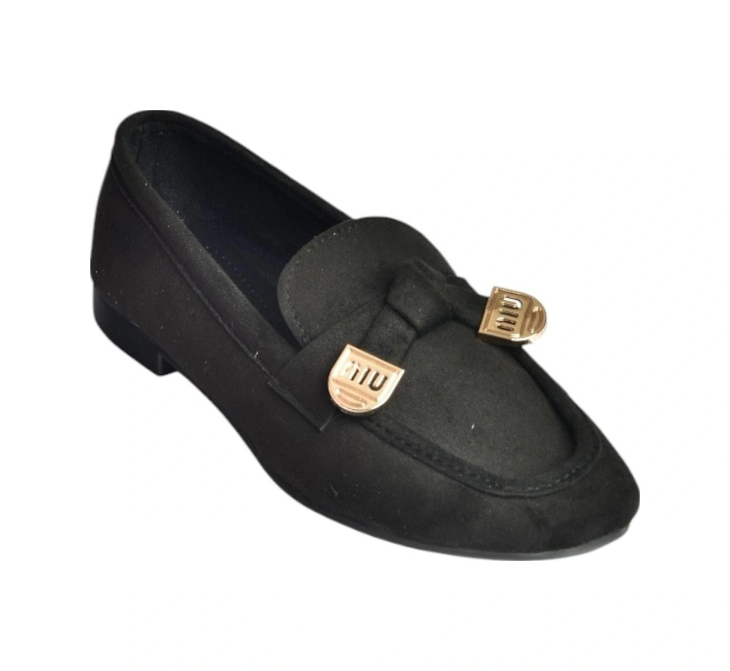 Fox Shoes V250017402 Siyah Süet Günlük Kadın Ayakkabı Siyah-süet