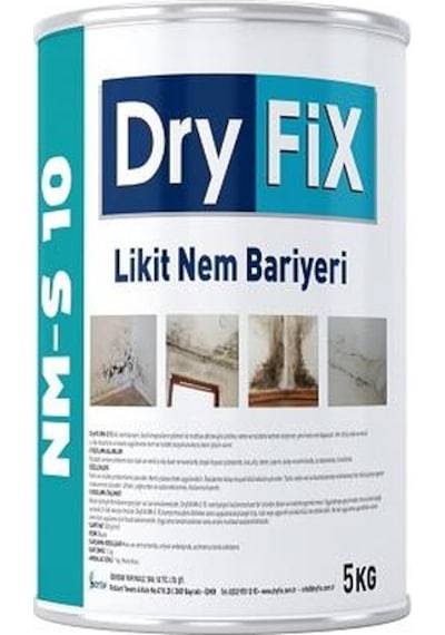 DryFix Nm-S10 Rutubet Nem Küf Engelleyici Boya 1 Kg Beyaz