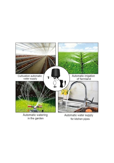 Akıllı Damla Sulama Seti 100m Wifi + Otomatik Zamanlayıcı Dahil 16mm Pe Hortum 40 Damlatıcı Hs0033