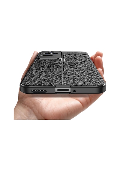 Xiaomi Poco F4 Kılıf Deri Görünümlü Silikon Kamera Korumalı Üstün Koruma Pazarplus Lacivert