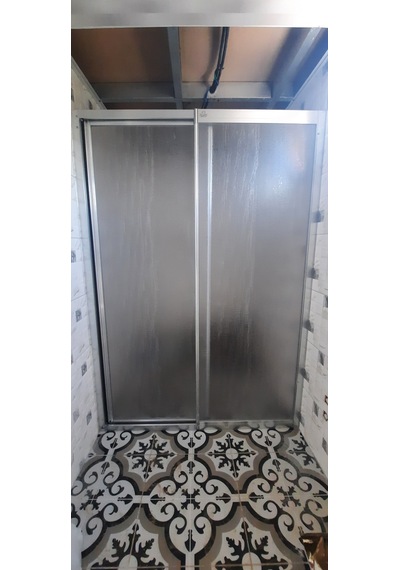 Girayduşakabin 100cm İle120cm Arası Parlak Profil Mika Kabin Gümüş
