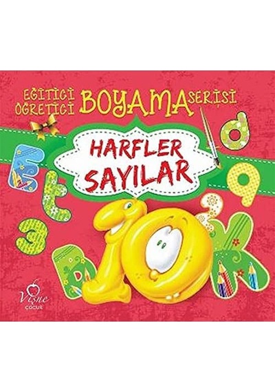 Eğitici Öğretici Boyama Serisi - Harfler Sayılar