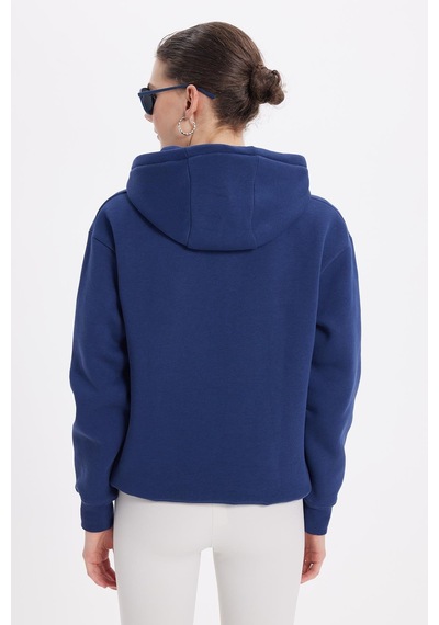 Tudors Kadın Oversize Geniş Kesim Pamuklu Yumuşak Dokulu İçi Polarlı Basic Lacivert Kapüşonlu Sweatshirt-42087 Lacivert Tudors Kadın Oversize Geniş Kesim Pamuklu Yumuşak Dokulu İçi Polarlı Basic Lacivert Kapüşonlu Sweatshirt-42087 Lacivert
