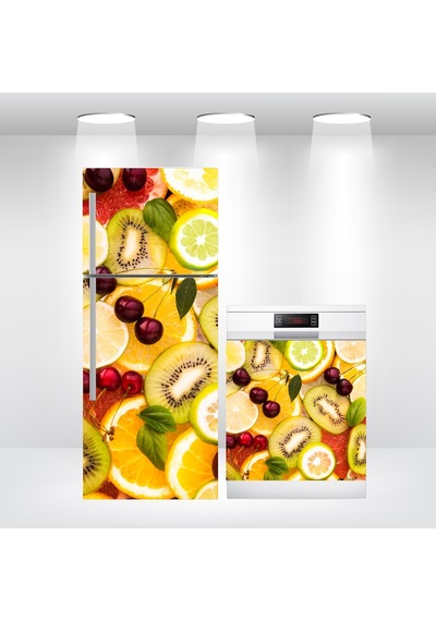 Buzdolabı Ve Bulaşık Makinesi Kapak Folyo Kaplama Meyveler (383360013)